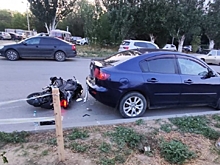В Волгограде мотоциклист пострадал при столкновении с легковушкой