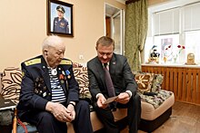 Ветерану из Курска Анатолию Щербакову сегодня исполнилось 98 лет