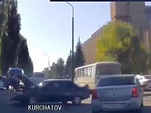 В Курчатове столкнулись четыре автомобиля