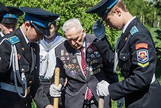 Ветеран‑рекордсмен высадил кедры в Строгине в память о павших в ВОВ