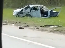 Появилось видео с места смертельного ДТП в Рыбновском районе