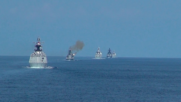 На учениях в Японском море корабли РФ и КНР отразили атаку условного противника с воздуха