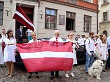 Латвия выстроилась в «цепь солидарности» в поддержку Беларуси