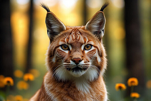 Рысь пришлось снимать с высокого столба в забайкальском поселке