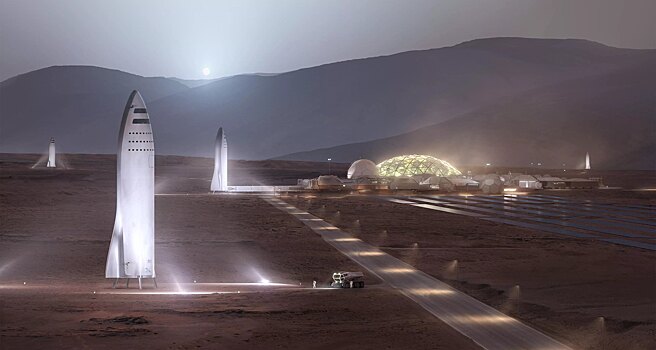 Раскрыты возможные места посадки «Звездолета» SpaceX на Марсе