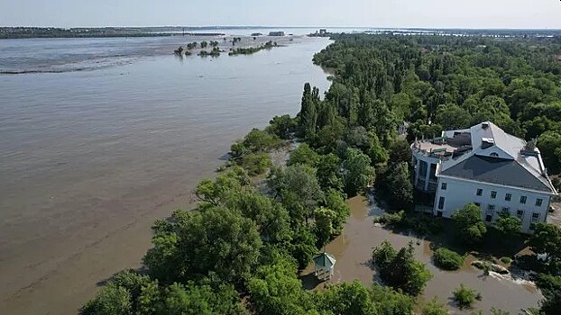 Вода почти полностью ушла из Новой Каховки