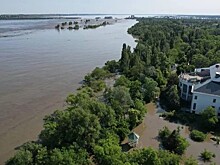 Вода почти полностью ушла из Новой Каховки