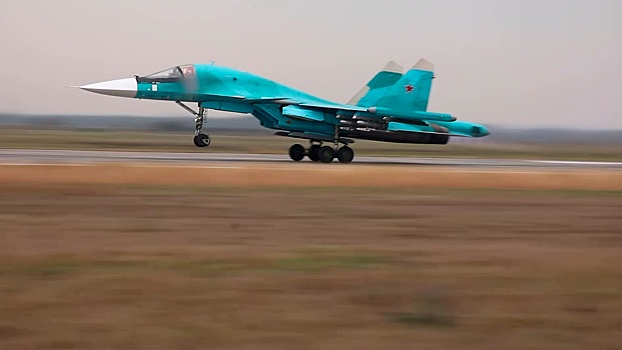 Экипаж Су-34 разрушил пункт дислокации подразделения ВСУ