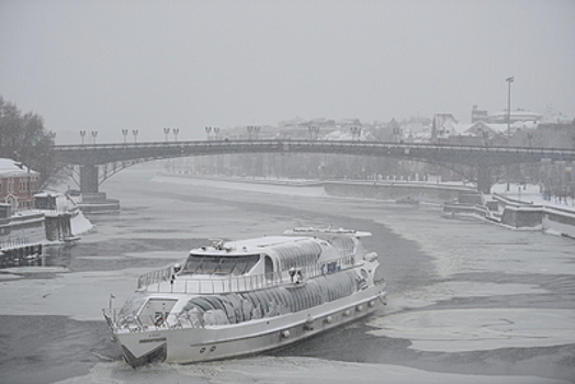 Пассажиропоток на Москве-реке минувшей зимой вырос на 30% и превысил 40 тыс. человек