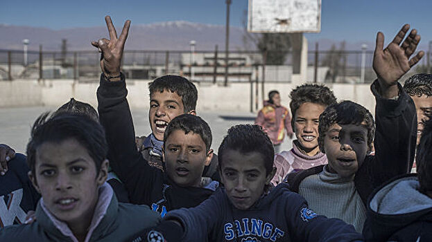 Форму и мячи от "Спартака" передали детям сирийской провинции Эль-Кунейтра