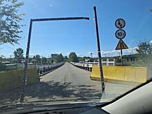 Весогабаритную рамку на мосту в Могоче повредили большегрузы