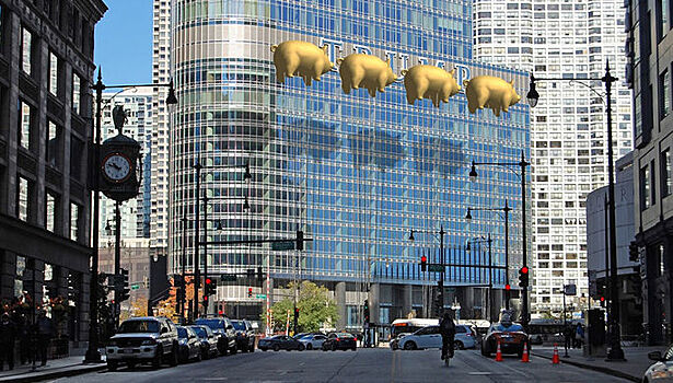 Имя Трампа на башне в Чикаго могут закрыть свиньи в честь альбома Pink Floyd