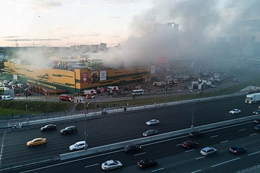 Пожар в торговом центре «РИО» в Москве локализован