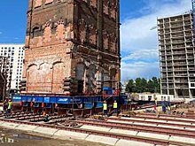В Москве передвинули башню XIX века