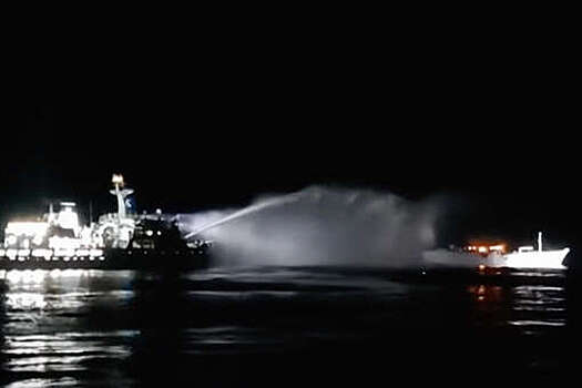 Генконсульство в Корее: загоревшееся российское судно "Калтан" доставлено в порт Ульсана