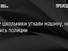 В Луге школьники угнали машину, но попались полиции