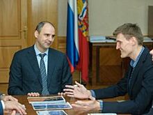 Глава региона обсудил развитие баскетбола с Андреем Кириленко
