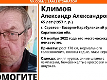 Под Саратовом разыскивают пропавшего без вести в ноябре пенсионера