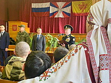 В Чебоксарах проводили еще одну группу мобилизованных на военную службу