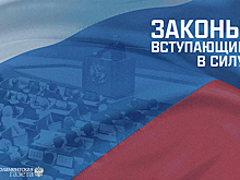 Законы, вступающие в силу с 7 мая