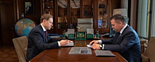 Губернатор Новгородской области Андрей Никитин встретился в Москве в главой Минпромторга Денисом Мантуровым