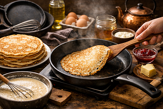 Исследование Rambler&Co: почти треть россиян пекут блины 2-3 раза в масленичную неделю