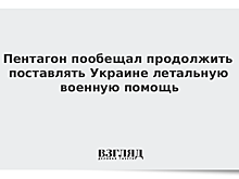 Пентагон пообещал продолжить поставлять Украине летальную военную помощь