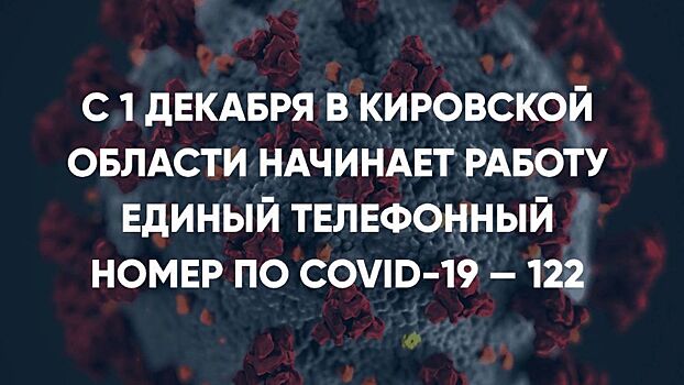 В Кировской области заработала единая горячая линия по вопросам COVID-19