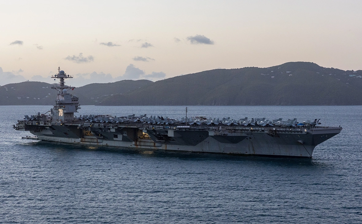 Стало известно о возможном поджоге на борту авианосца США Gerald R. Ford