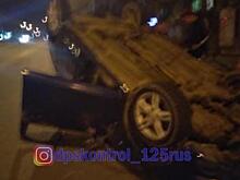 «Колесами в небо»: ДТП с участием пьяного водителя произошло в Приморье