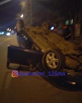 «Колесами в небо»: ДТП с участием пьяного водителя произошло в Приморье