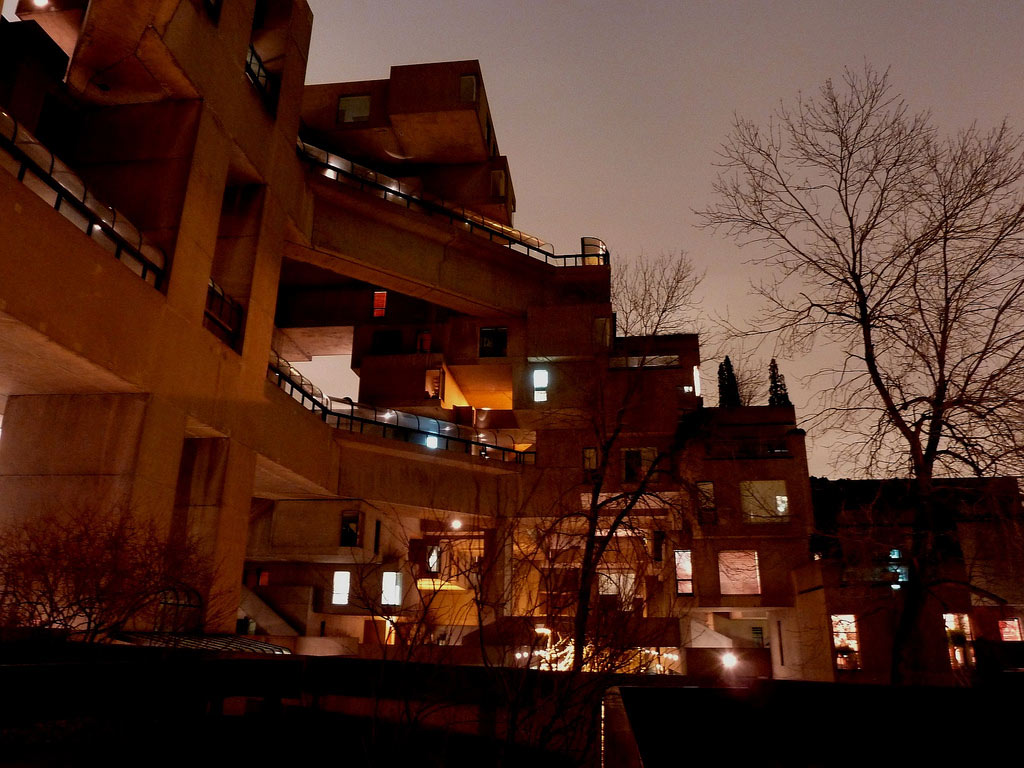 Многоквартирный дом Habitat-67, Монреаль, Канада, Северная Америка и Карибы