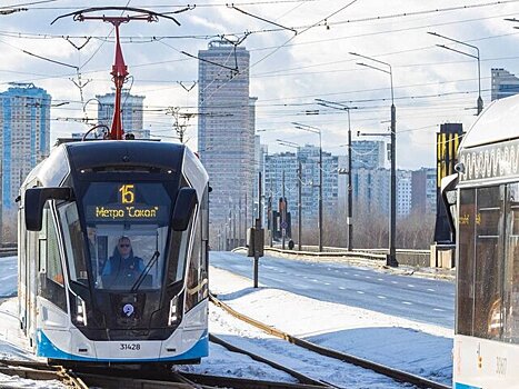 Число поездок в трамваях Москвы выросло почти на 20% за год