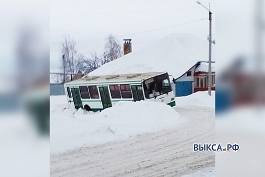 Автобус с детьми съехал в кювет в Нижегородской области