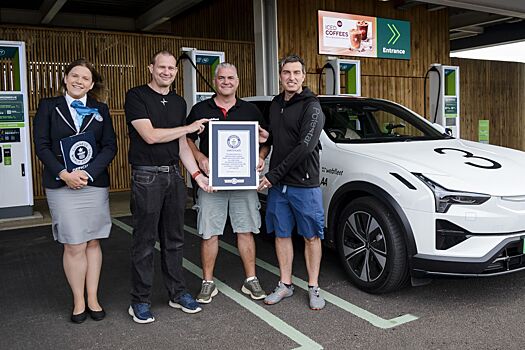 Электрический кроссовер Polestar попал в Книгу рекордов Гиннесса