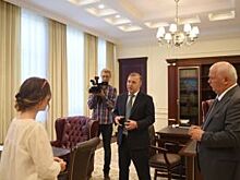 Глава Адыгеи дал интервью журналистам телеканала Совета Федерации