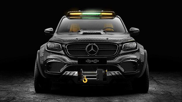 «Жуткий» пикап: показан Mercedes X-Class Custom с шестью колесами