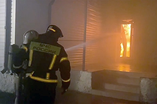 МЧС: Пожар на складе с пухом в Курской области локализован