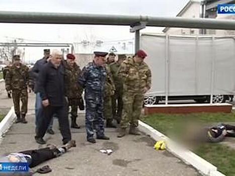 Нападение на росгвардейцев в Чечне сняли на видео