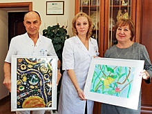 В роддоме района Щукино открылась выставка картин