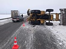 В Северном районе Оренбуржья водитель газели протаранил трактор