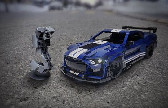Фанат Lego построил масштабную модель нового Mustang Shelby GT500
