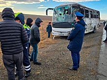 Автобус с детской футбольной командой перевернулся на трассе под Магнитогорском