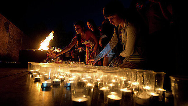 На набережной Москвы зажгут 1418 свечей