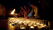 В Москве зажгли 1418 свечей в ночь на 22 июня
