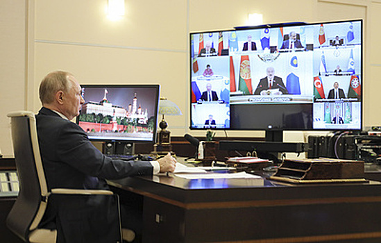 Выступление Путина на заседании Совета глав государств СНГ. Видеотрансляция