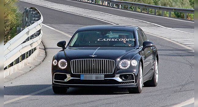 Bentley вывел на тесты таинственный гибрид Flying Spur