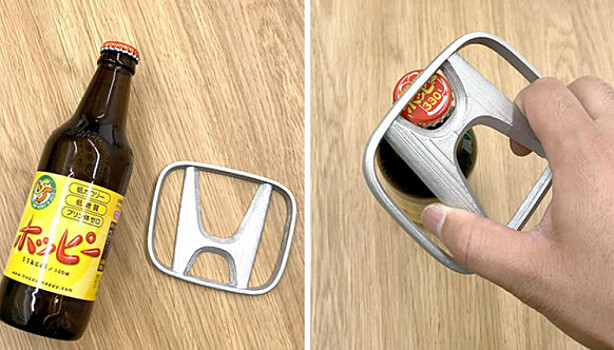 Honda — открывашка для пива: японский дизайнер превращает известные логотипы в бытовые предметы