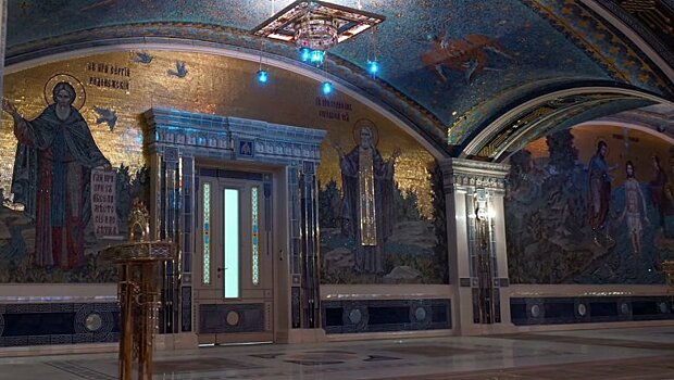 В РПЦ объяснили мозаику с Путиным для храма Минобороны
