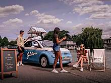 Хэтчбек Fiat 500e превратили в фургончик для мороженого